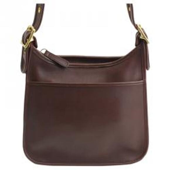 VTG Coach Janice Legacy 996 Leather Crossbody Shoulder Bag Classic Zip Brown - Picture 1 of 14